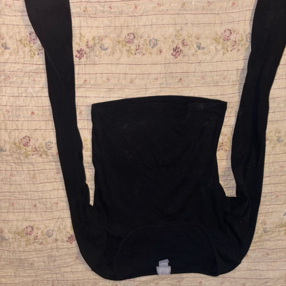 Tilly's Charcoal Ribbed Long Sleeve Top